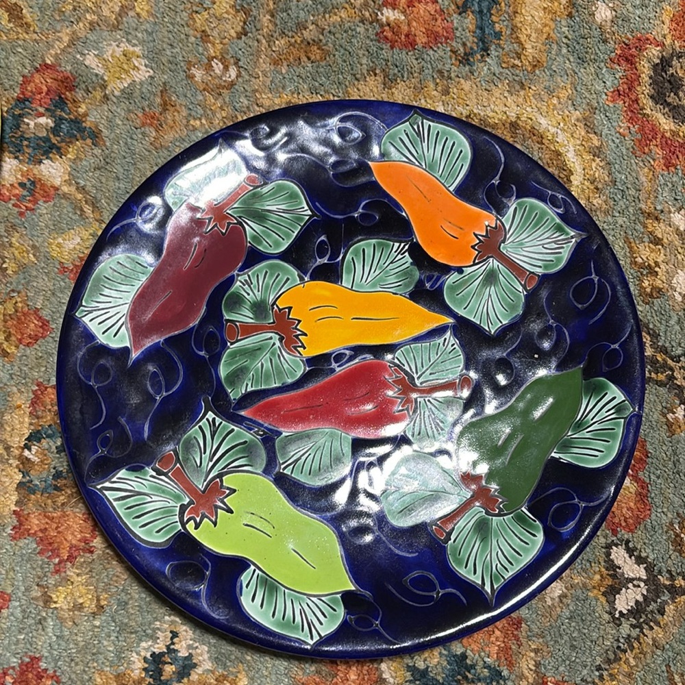 Vintage hand made plate